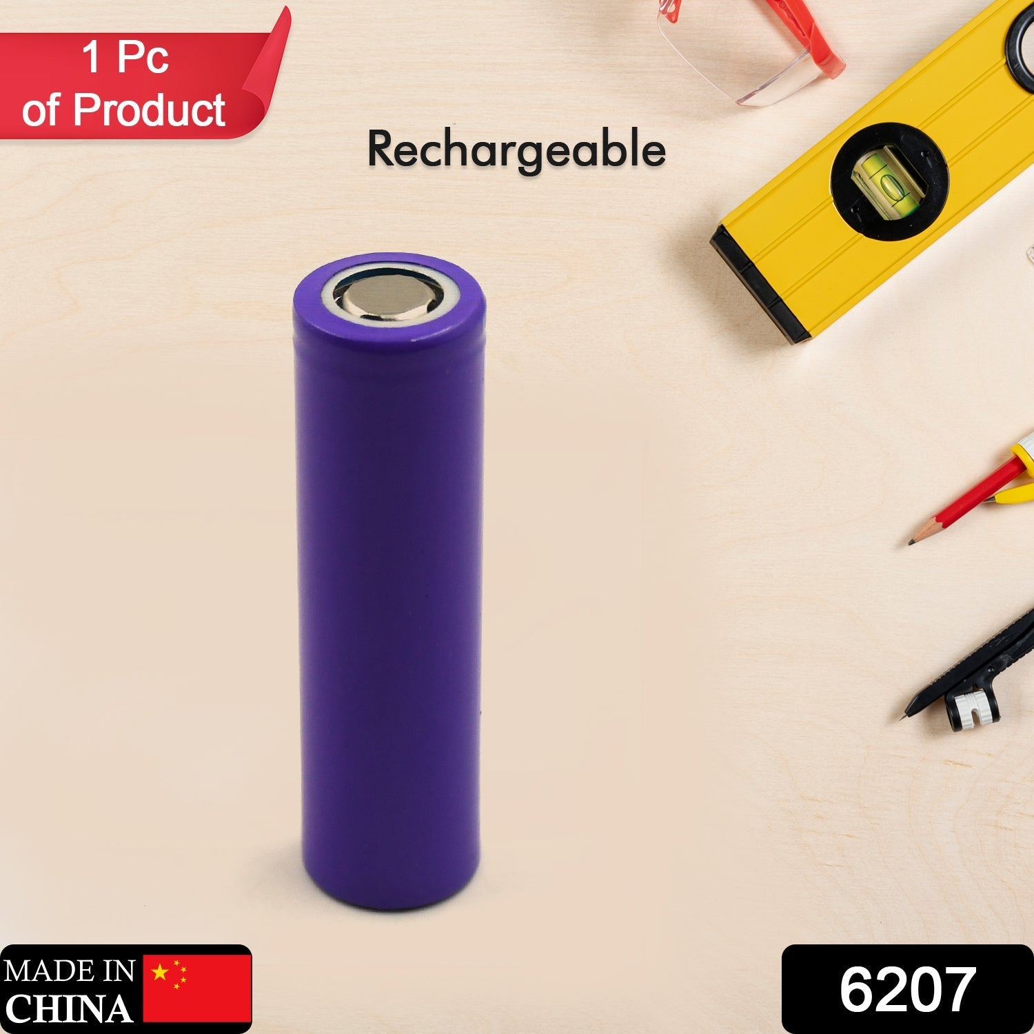 6207 High-Capacity Released Rechargeable Batteries 3.7V 1200Mah Flat Top Lithium Rechargeable Battery (1pc) 6207 High-Capacity Released Rechargeable Batteries 3.7V 1200Mah Flat Top Lithium Rechargeable Battery (1pc)